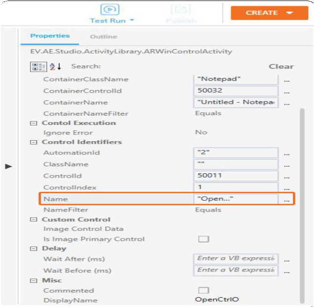 Verve Menu Windows Automation