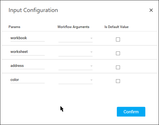 Range Configuration Screen Set range color