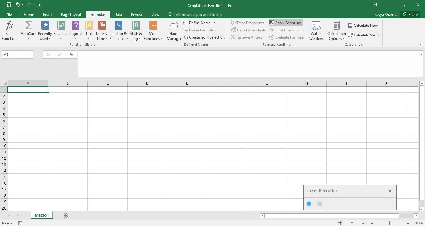 StepByStep Guide to Use Excel Recorder to Calculate the Invoice Total