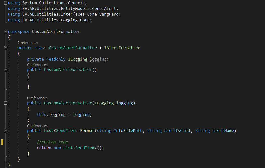 Customizing Alert and Notification