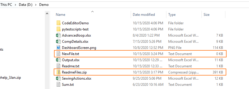 Step-By-Step Guide to Use File Operations to Create a file, Move it to ...