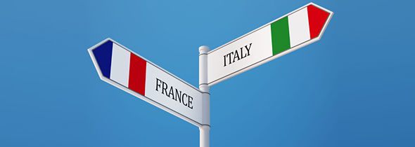 A glimpse of Italy and France