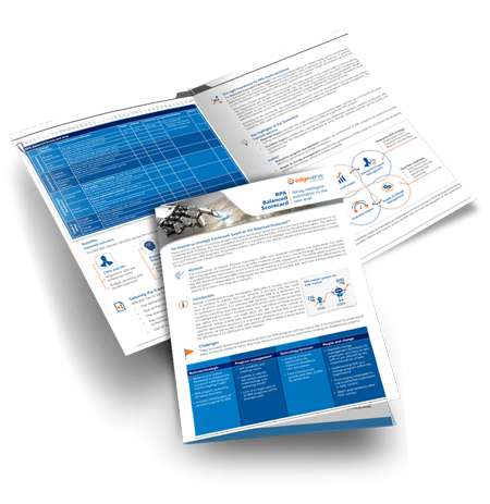 AssistEdge RPA Balanced Scorecard