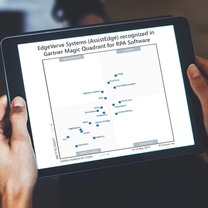 gartner magic quadrant for robotic process automation