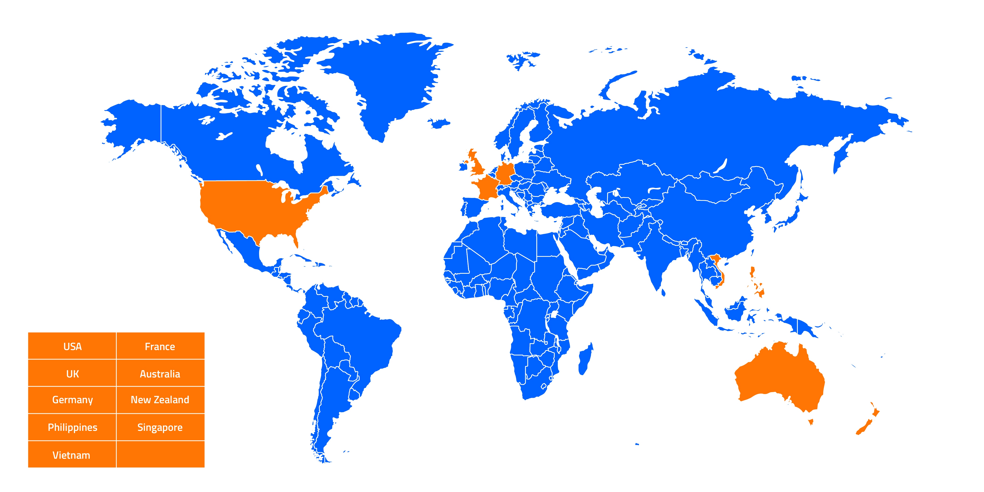 Geographic locations